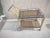 American Late 20th Century Rattan, Metal, Glass Bar Cart For Sale - Image 3 of 8