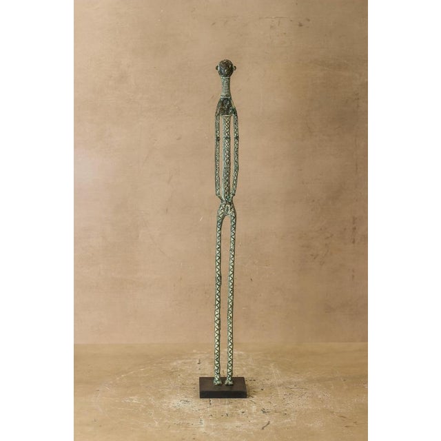 Benin Bronze Sculpture For Sale - Image 6 of 8