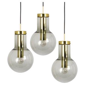 Large Dutch Brass Pendant Light, 1960s