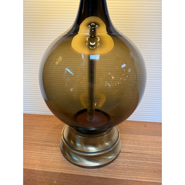 Mid 20th Century Glass Table Lamp For Sale In San Francisco - Image 6 of 12