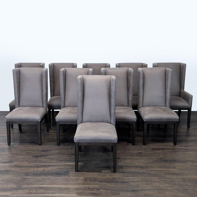 2010s Restoration Hardware Modern 11-Piece Dining Set With Rectangular Table For Sale - Image 5 of 10