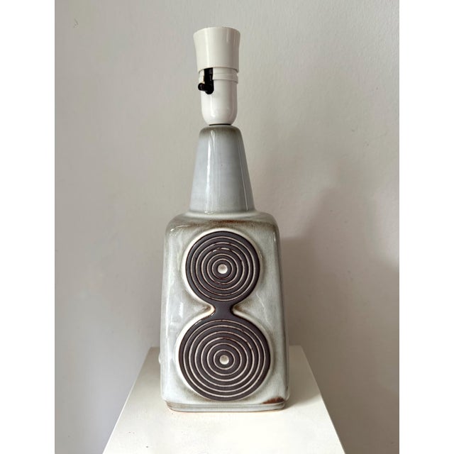 Table Lamp in Stoneware and Ceramic by Einar Johansen for Søholm Stoneware, Denmark, 1960s For Sale - Image 6 of 6