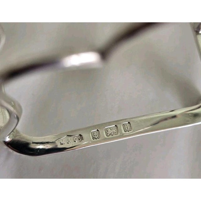Antique Edwardian Sterling Silver Five-Bar Toast Rack from Marples & Co., 1901 For Sale - Image 16 of 18