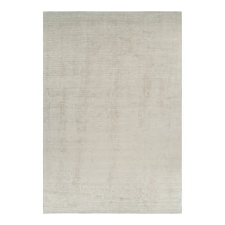 Rug & Kilim’s Oversized Contemporary Textural Solid Rug in Ivory Tones For Sale