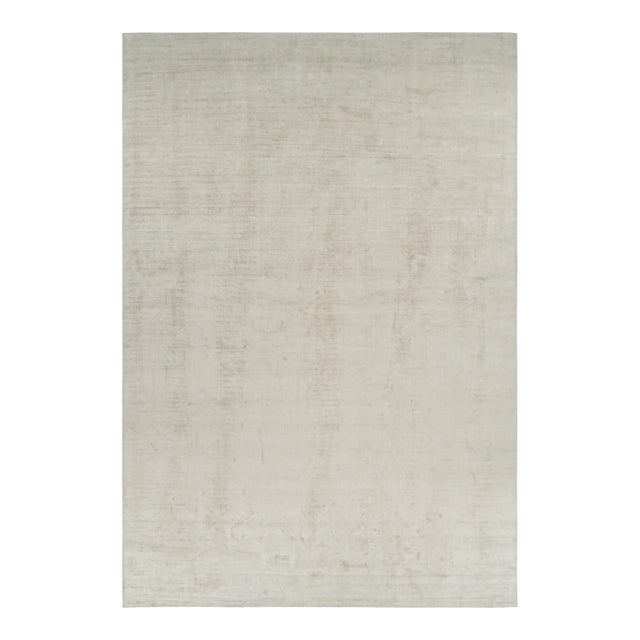 Rug & Kilim’s Oversized Contemporary Textural Solid Rug in Ivory Tones For Sale