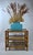 Vintage Bamboo and Smoked Glass Three-Tier Side Table, 1970s For Sale - Image 10 of 11