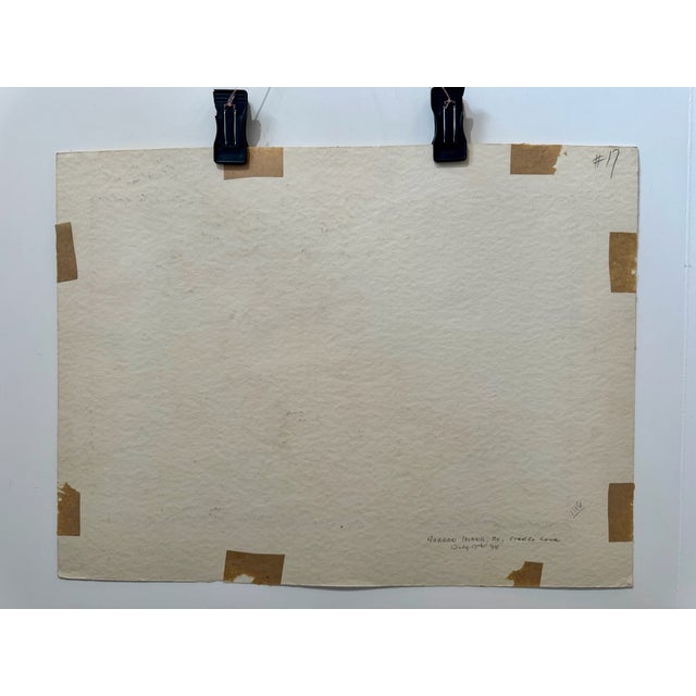 Paper Henry Emil Salloch Original Watercolor on Paper Warren Island, Maine. 1948. For Sale - Image 7 of 8