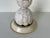1950s Vintage Carved Alabaster Table Lamp With Shade For Sale - Image 5 of 11
