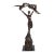 Expressive Bronze Sculpture of Dancing Couple With Rich Patina For Sale