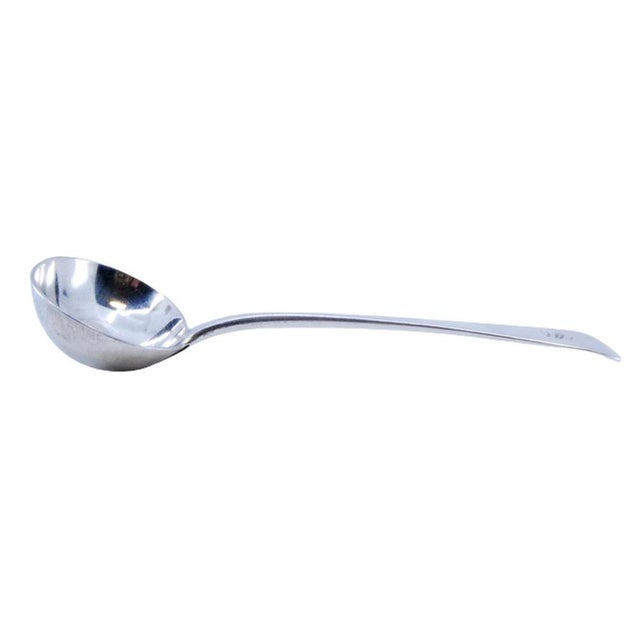 Victorian Silver Sauce Spoon with Handle For Sale - Image 9 of 9