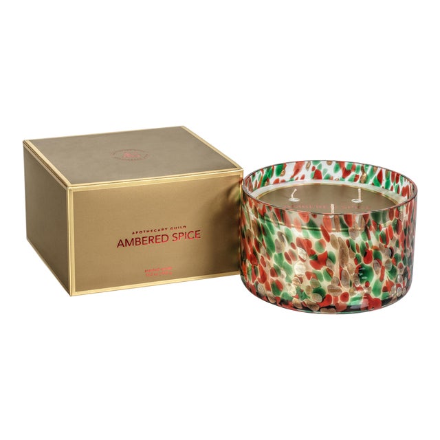 Spangled 15.5 oz Scented Jar Candle, Ambered Spice For Sale