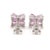 3.16 cts Natural pink sapphire & 0.39 cts diamond earrings in 18k gold For Sale - Image 9 of 18