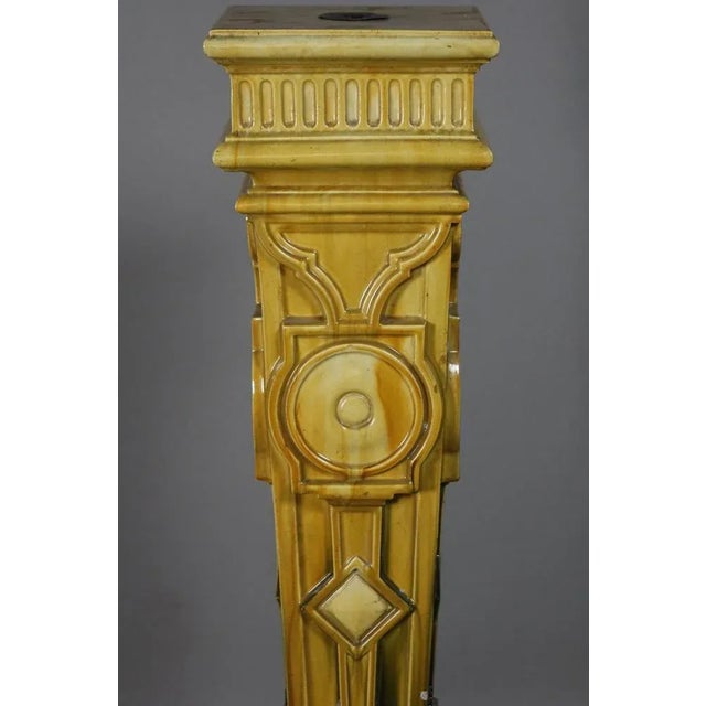 Antique Earthenware Pedestal, 1890s For Sale - Image 3 of 8