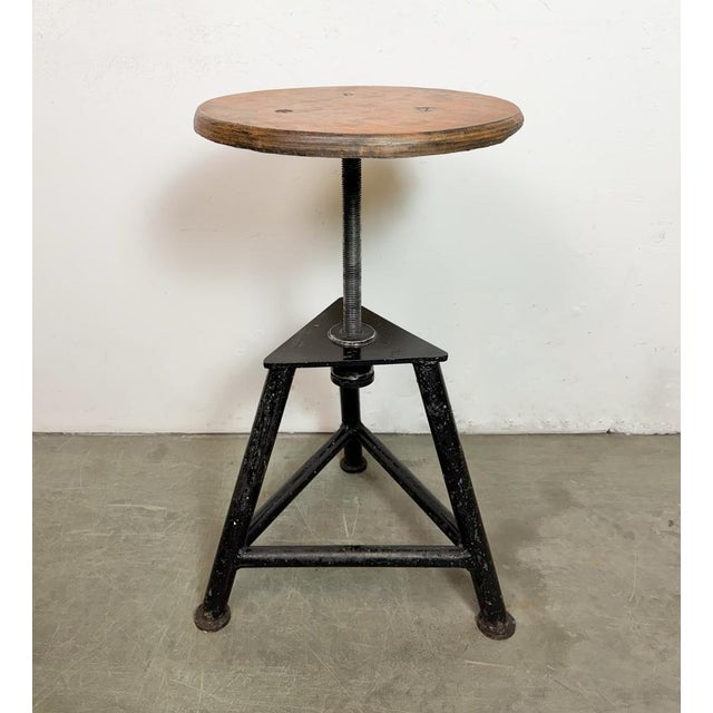 Industrial Workshop Swivel Stool, 1960s For Sale - Image 15 of 17