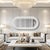 Kenneth Ludwig Chicago Coralline Oversized Oval Mirror For Sale - Image 4 of 11