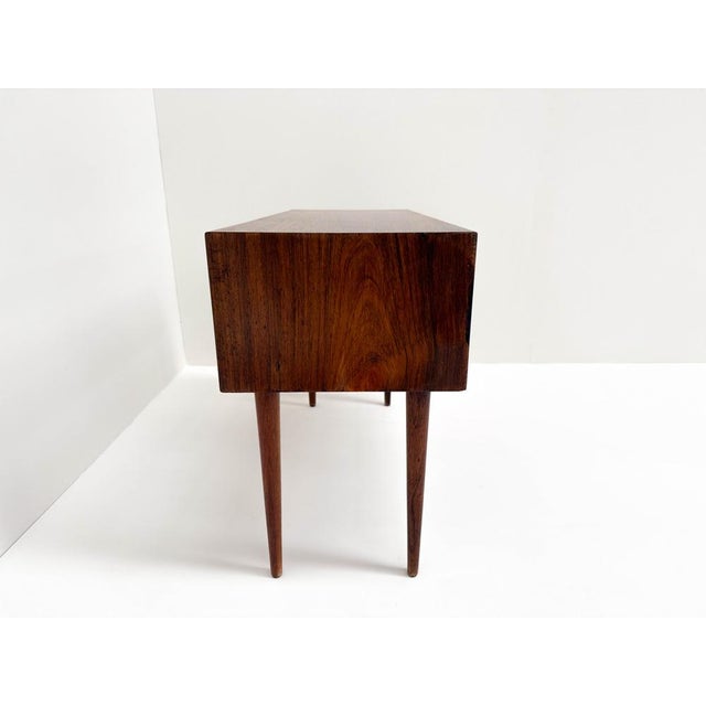 Danish Rosewood Bedside Chest attributed to Niels Clausen for Nc Møbler, 1960s For Sale - Image 4 of 14