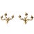 Italian Brass 3-Light Wall Lamps, 1950s, Set of 2 For Sale - Image 4 of 5