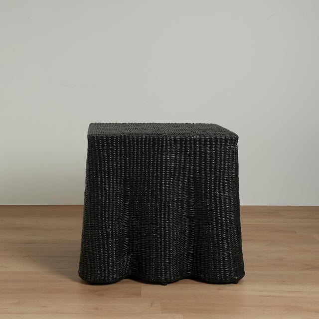 2020s Pair of Black Square Ghost Drapery Stands For Sale - Image 5 of 10