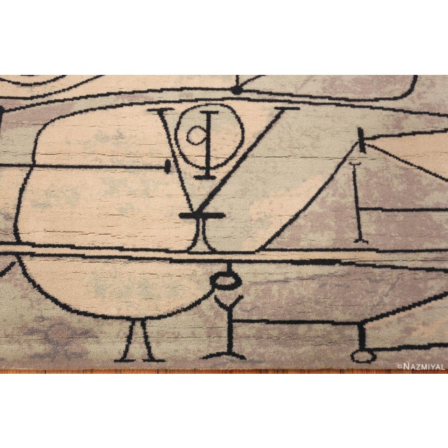 Textile Nazmiyal Collection Vintage Pablo Picasso 'The Kitchen' Rug For Sale - Image 7 of 10