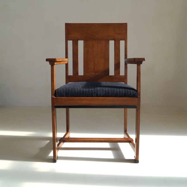 Dutch Art Deco The Hague School Armchair by Jan Brunott, 1920s For Sale - Image 11 of 15