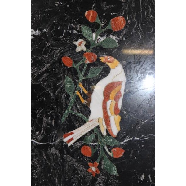1960s Superb Inlaid Marble Pietra Dura Marble Rectangular Dining Table Top - No Base For Sale - Image 5 of 12