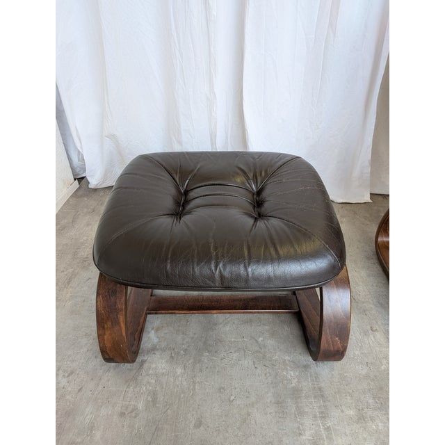Set of Vintage Panther Lounge Chair with Ottoman, 1970s For Sale - Image 4 of 18