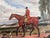 Fox Hunt Oil Painting Equestrian Scene With Horses and Hounds, Landscape For Sale - Image 11 of 11