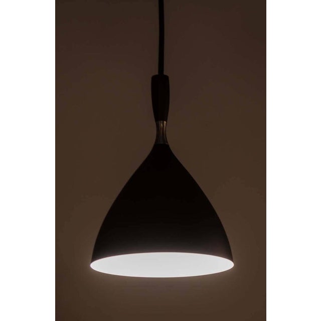 Mid-Century Modern Birger Dahl Brass & Metal Scandinavian Modern Pendant Light For Sale - Image 3 of 6