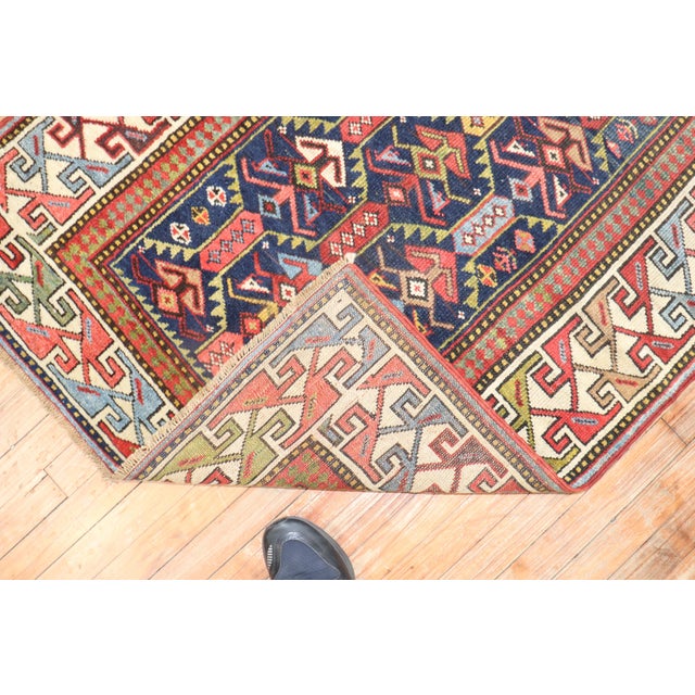 Early 20th Century Caucasian Gendje Runner - 3'5" x 9'9" For Sale - Image 18 of 18