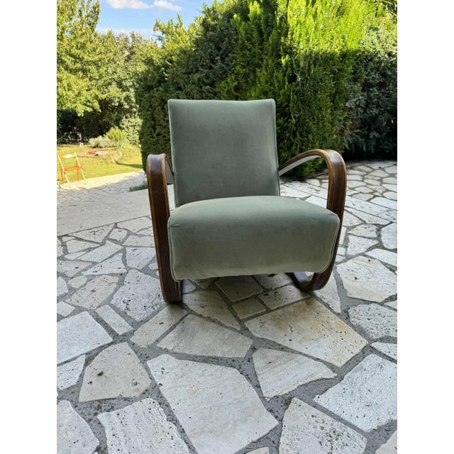 Model H 269 Lounge Chair by Jindrich Halabala, 1930s For Sale - Image 4 of 9