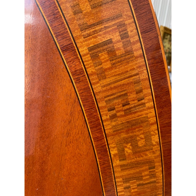 Large Oval Mahogany Tilt-Top Table For Sale In Buffalo - Image 6 of 9
