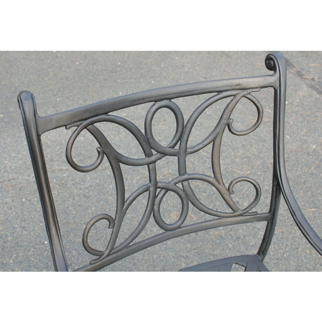 Woodard Landgrave Cast Aluminum Patio Dining Set, Table + Chairs Set