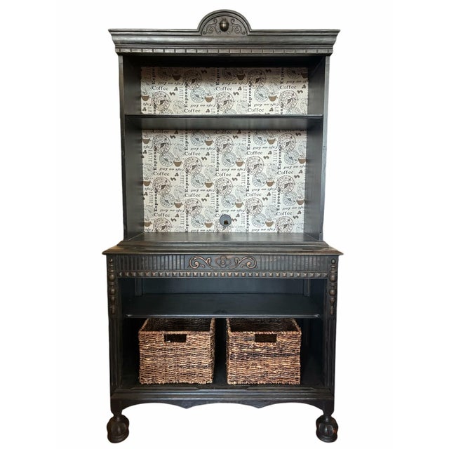 Coffee Bar Upcycled Cabinet For Sale - Image 10 of 11