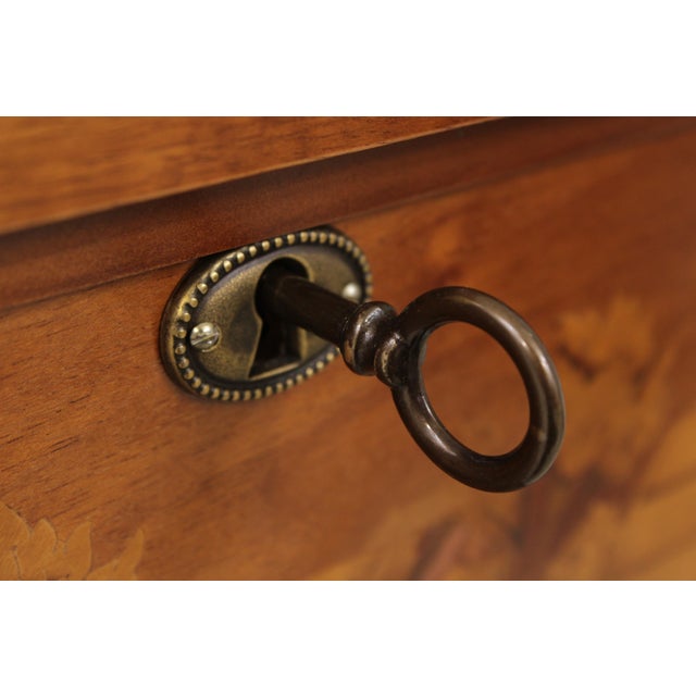 Pair Napoleonic Italian Walnut Nightstands For Sale - Image 10 of 18