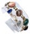 Mid‑Century Carved Semi-Precious Gemstone Scarab Bracelet • 12k Gf Clasp • Egyptian Revival For Sale