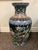 Metal Antique Asian Cloisonné Floor Vase For Sale - Image 7 of 8