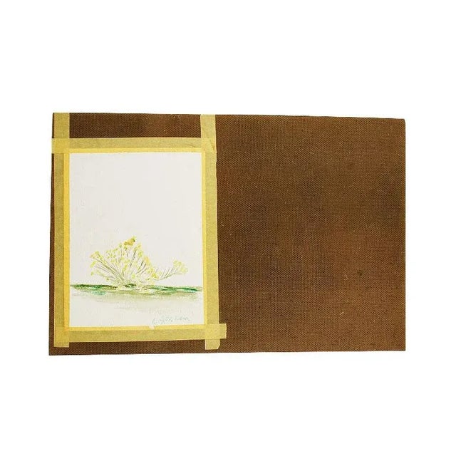 Wood Original Clair Seglem Tall Portrait Painting of a Nude Blonde Woman 12" X 18" For Sale - Image 7 of 10