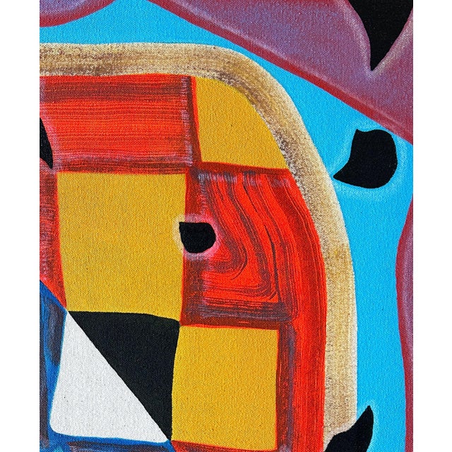 Max Manning “Untitled (CVS272)” Contemporary Red, Blue, & Yellow Geometric Abstract Painting, 2024 For Sale - Image 4 of 8
