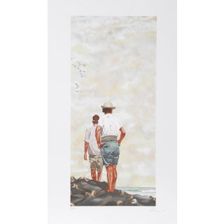 Seagulls are Also Waiting, Vic Herman Lithograph For Sale