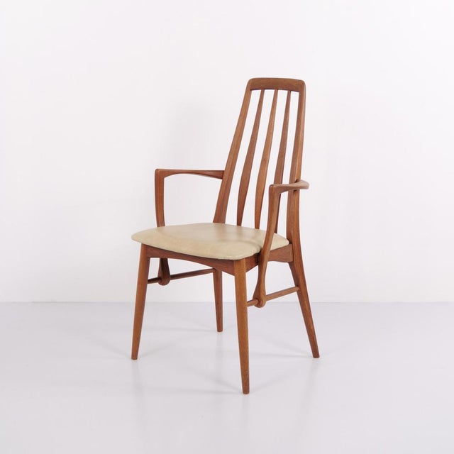 Eva Dining Chairs with Armchairs by Niels Koefoed, 1960s, Set of 8 For Sale - Image 3 of 15