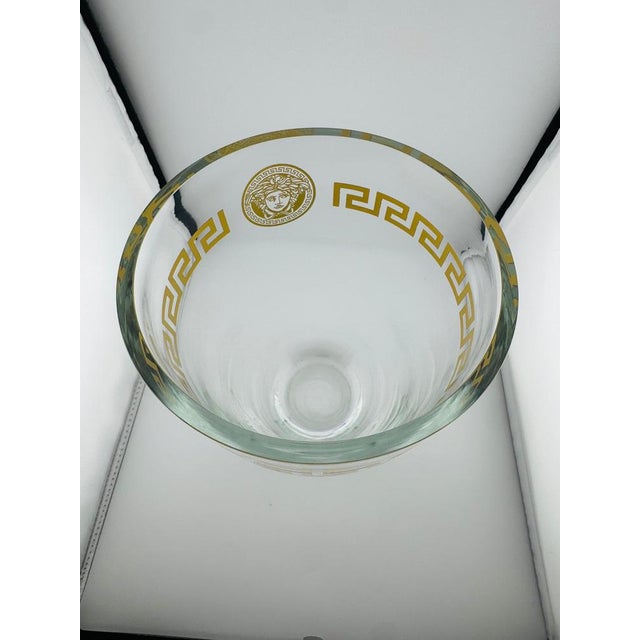 Glass Medusa Crystal Vase by Versace for Rosenthal For Sale - Image 7 of 9
