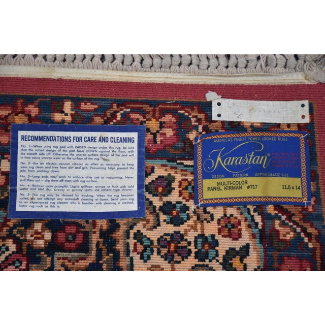 Karastan 11.5’ X 14’ Red Wool Kirman Antique Rug For Sale - Image 10 of 10