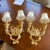 Pair of Contemporary Crystal and Wrought Iron Hand Painted Sconces With Shades For Sale - Image 10 of 11