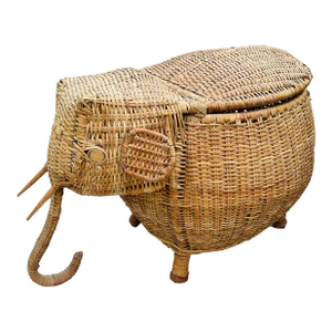 Vintage French Elephant Basket