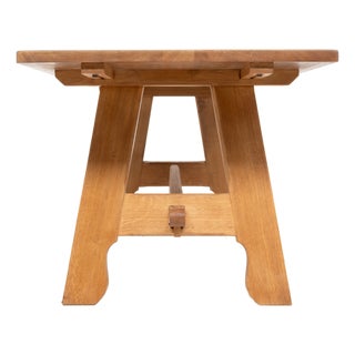 French Oak Dining Table, 1950s For Sale