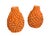 An exceptional and highly decorative pair of vintage Mid-Century modern ceramic vases, meticulously handcrafted in Italy....