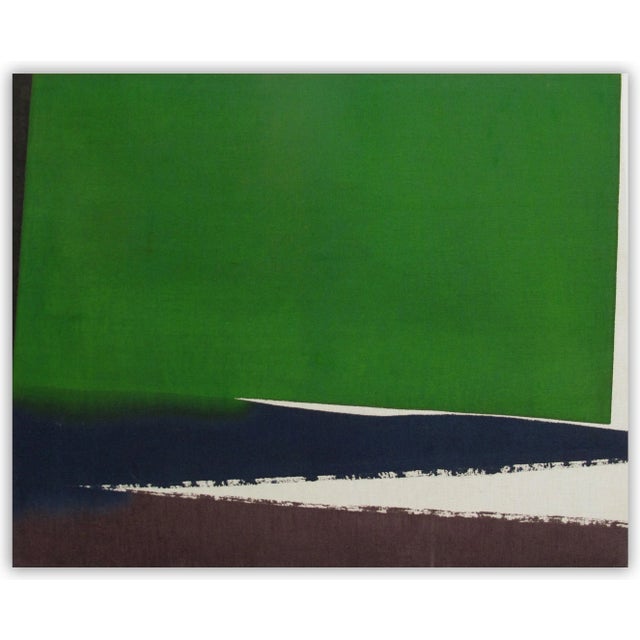 Contemporary Abstract Mixed Media on Paper Painting "Dans Ce Sens 02" by Guillaume Moschini For Sale - Image 4 of 4