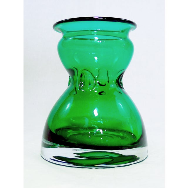 Vintage Emerald Green Vases A Pair Chairish