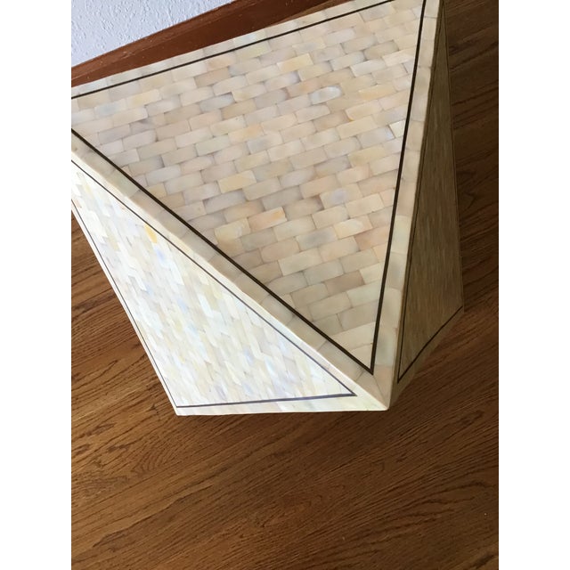1970s 1970s Attributed to Maitland Smith Tessellated Stone End Table, Side Table, Accent Table For Sale - Image 5 of 10
