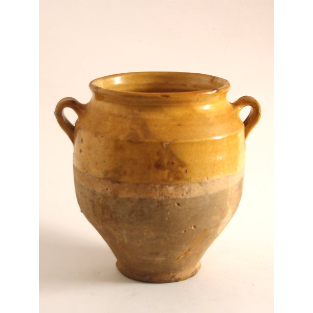 Antique Yellow Glazed Terracotta Anduze Planter, 1890s For Sale - Image 4 of 7